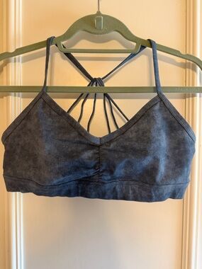 ALO Yoga Navy Blue Strappy Sports Bra